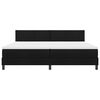 vidaXL Boxspringbett mit Matratze Schwarz 200 x 200 cm Stoff