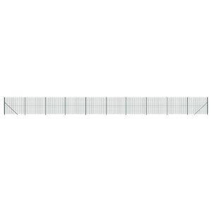 vidaXL Maschendrahtzaun mit Bodenflansch Gr&uuml;n 2x25 m