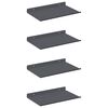 vidaXL Schwebendes Regal 4 pcs Anthrazit 30 x 18 x 2,5 cm Stahl