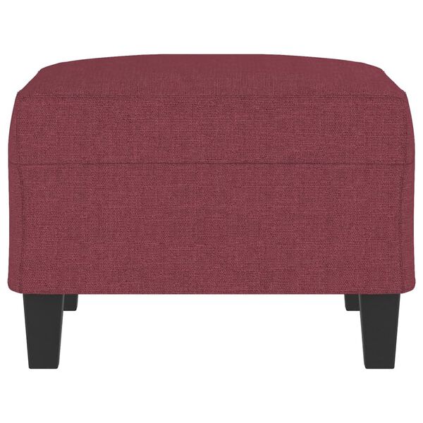 vidaXL Fu&szlig;hocker Weinrot 70x55x41 cm Stoff