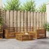 vidaXL Outdoor-Sofagarnitur 5 pcs Natur Massivholz Akazie