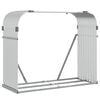 vidaXL Kaminholzunterstand Silbern 120x45x100 cm Verzinkter Stahl
