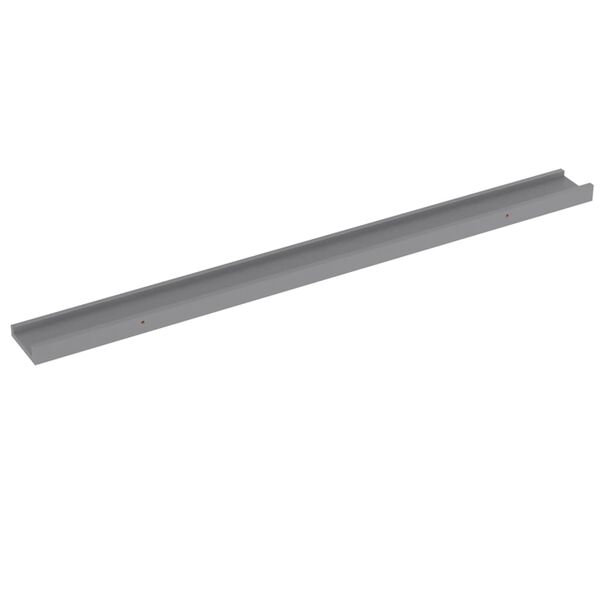 vidaXL Wandregale 4 Stk. Grau 100x9x3 cm