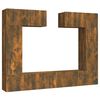 vidaXL 6-tlg. TV-Schrank-Set R&auml;uchereiche Holzwerkstoff