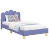 vidaXL Kinderbettgestell mit Kopfteil Jeans blau 80 x 200 cm Stoff