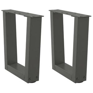 vidaXL Couchtischbeine V-Form 2 St&uuml;ck Anthrazit 30x(30-31,3) cm Stahl