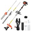 vidaXL Freischneider 4-in-1 Funktion Orange 52 cm&sup3; 1,45 kW