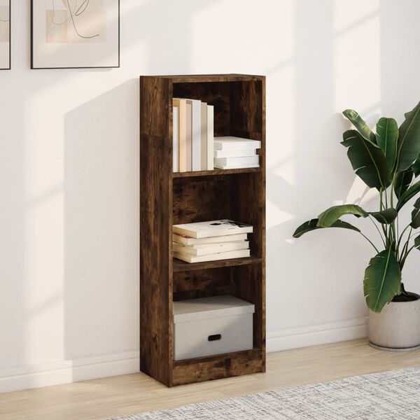 vidaXL Bücherregal Räuchereiche 40x24x109 cm Holzwerkstoff