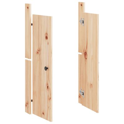 vidaXL Türen für Outdoor-Küche 50x9x82 cm Massivholz Kiefer