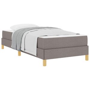 vidaXL Boxspringbett mit Matratze Taupe 80 x 200 cm Stoff