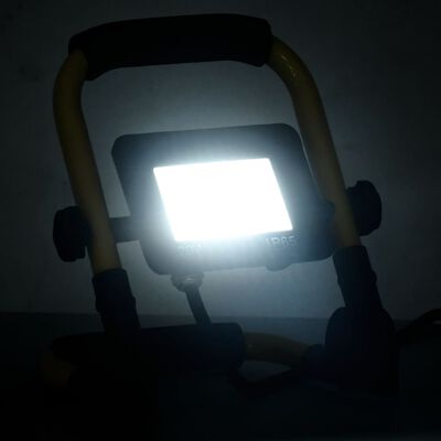 vidaXL LED-Fluter mit Handgriff 20W Kaltweiß