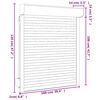 vidaXL Rollladen Aluminium 100x120 cm Anthrazit