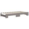 vidaXL Tagesbett Ausziehbar Taupe 100x200 cm Stoff