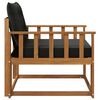 vidaXL Outdoor-Sofagarnitur Massives Akazienholz und Textilene Natur