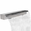 vidaXL Pool-Wasserfall Font&auml;ne Rechteckig Edelstahl 90 cm