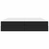 vidaXL Aufbewahrungsbett mit Matratze Schwarz 200 x 200 cm Polyester