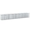 vidaXL Gabionen-Hochbeet 2 pcs Silber