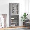 vidaXL Highboard Grau Sonoma 69,5x34x180 cm Holzwerkstoff