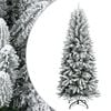 vidaXL K&uuml;nstlicher Weihnachtsbaum Beschneit 210 cm PVC&PE