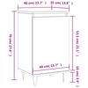 vidaXL Sideboards 2 Stk. Grau Sonoma 40x35x70 cm Holzwerkstoff