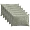 vidaXL Kissenbezug 6 pcs HOUTEN Gr&uuml;n 40 x 60 cm Chenille-Stoff