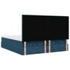 vidaXL Ottoman-Bett mit Matratzen & LEDs Dunkelblau 180x200 cm Samt