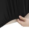 vidaXL Stretch Sofahusse 2-Sitzer Schwarz Polyester-Jersey