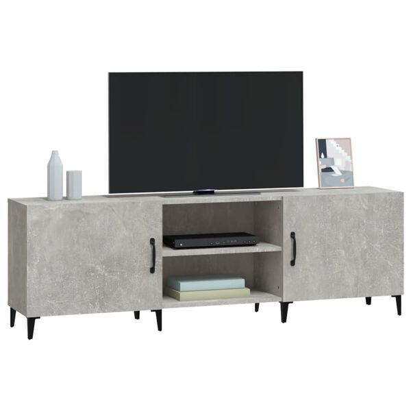 vidaXL TV-Schrank Betongrau 150x30x50 cm Holzwerkstoff