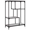 vidaXL B&uuml;cherregal Grau Sonoma 81x36x115 cm Holzwerkstoff und Stahl