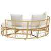 vidaXL Outdoor-Loungebett ohne Dach Poly Rattan