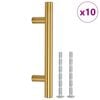 vidaXL M&ouml;belgriffe 10 Stk. Golden 64 mm Edelstahl