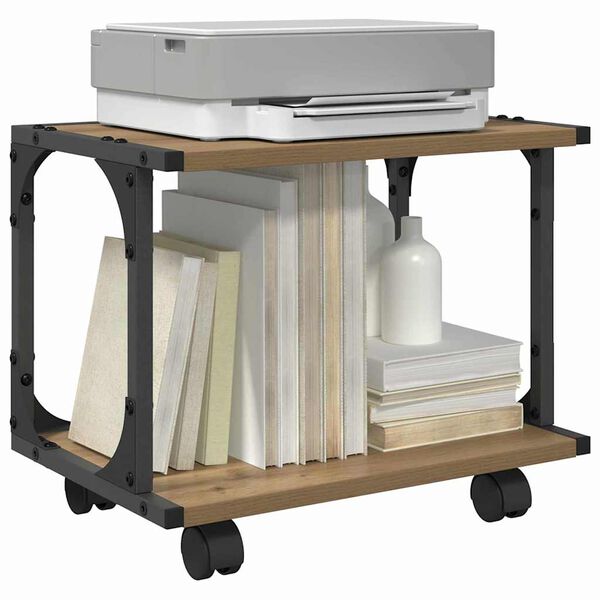 vidaXL Druckerständer Artisan-Eiche 41 x 28 x 33,5 cm Holzwerkstoff