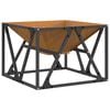 vidaXL Feuerstelle Braun 50 x 50 x 35 cm Stahl