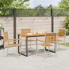 vidaXL Garten Essgruppe 5 pcs Beige Massivholz Akazie