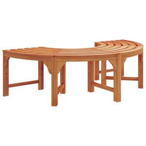 vidaXL Baumbank Natur 160 x 80 x 45cm Massives Eukalyptus Holz