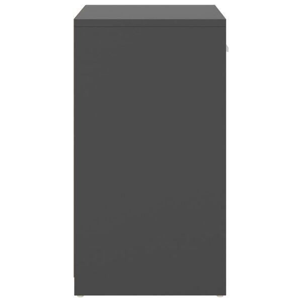 vidaXL Schuhbank Grau 94,5x31x57 cm Holzwerkstoff