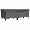 vidaXL Chesterfield-Sofa Dunkelgrau 201,5 x 74,5 x 74,5 cm Stoff