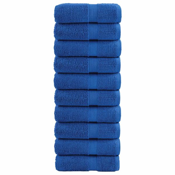 vidaXL Premium-Wascht&uuml;cher SOLUND 10 Stk. Blau 30x30 cm 600 g/m&sup2;