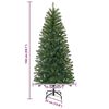 vidaXL K&uuml;nstlicher Weihnachtsbaum Gr&uuml;n 150 cm PVC, PE und Stahl
