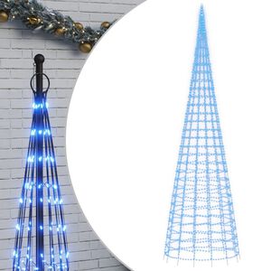 vidaXL LED-Weihnachtsbaum f&uuml;r Fahnenmast 3000 LEDs Blau 800 cm