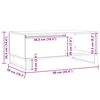 vidaXL Couchtisch Altholz-Optik 90x50x36,5 cm Holzwerkstoff