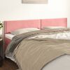 vidaXL Kopfteile Rosa 180x5x78/88 cm Samt