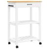 vidaXL K&uuml;chenwagen MONZA 60x40x88,5 cm Massivholz Kiefer