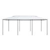 vidaXL Pavillon 600x298x270 cm Weiß 180g/m²