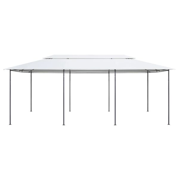 vidaXL Pavillon 600x298x270 cm Weiß 180g/m²