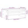 vidaXL Monitorst&auml;nder Braun Eichen-Optik 42x24x16 cm Holzwerkstoff