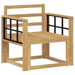 vidaXL Outdoor-Sofagarnitur Massivholz Akazie Wei&szlig;