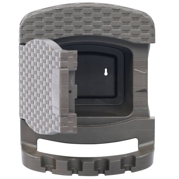 vidaXL Wand-Schlauchtrommel mit Schlauch Braun Kunststoff