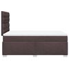 vidaXL Boxspringbett mit Matratze Dunkelbraun 120x200 cm Stoff