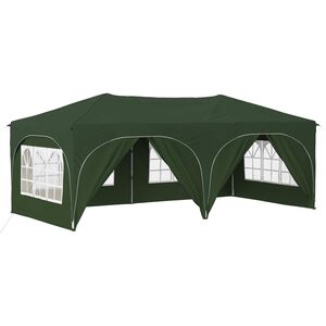 vidaXL Pop-up Partyzelt 575 x 288 x 245 cm Gr&uuml;n Oxford-Stoff